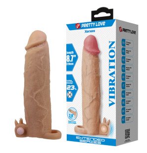Pretty Love Xerxes Penis Sleeve with Vibration and Clitoral Stimulator – image 2
