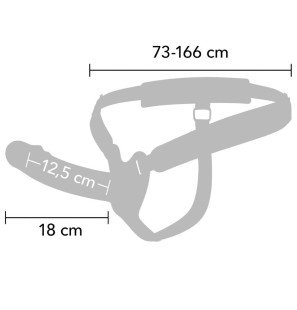 Hidden Desire Inferno wibrująca nakładka na penisa z uprzężą 18 cm – zdjęcie 2