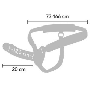 HIDDEN DESIRE penissleeve strap-on 20 cm