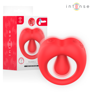 Vibrierender Penisring mit Klitorisstimulation, rot, 6,6 cm – Bild 1