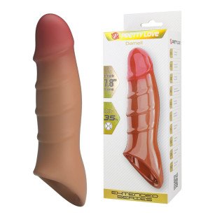 Realistyczna nakładka przedłużająca na penisa Pretty Love Damien dla dorosłych – zdjęcie 1