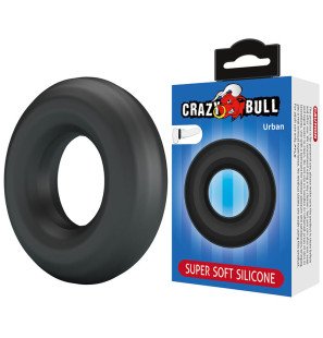 CRAZY BULL weicher Silikon-Penisring, schwarz – Bild 2