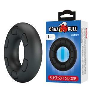 CRAZY BULL Bertram soft silicone cock ring, black – image 2