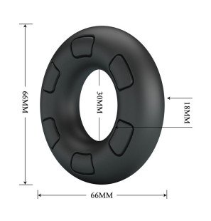 CRAZY BULL Bertram soft silicone cock ring, black – image 7