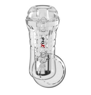 Masturbateur transparent de 21 cm avec EZ-Grip – photo 1