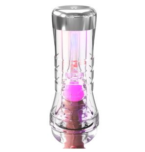 PDX ELITE Viewtube XXL transparante masturbator met LED 27,3 cm – foto 3