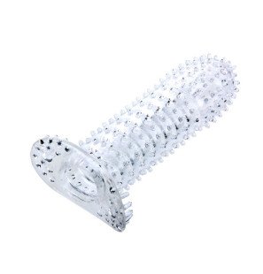 BAILE nakładka na penis ze stymulującymi wypustkami, fioletowa, 14 cm – zdjęcie 2