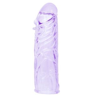 BAILE siliconen penis sleeve 13 cm in lila – foto 1