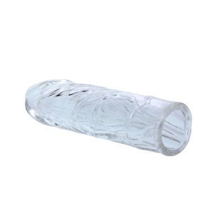Transparent silicone penis sleeve 13 cm by BAILE – image 4