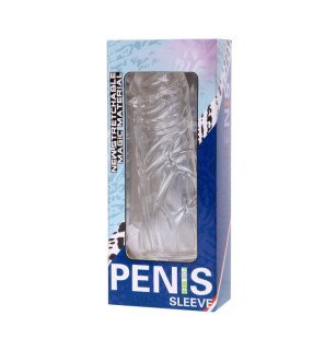 Transparent silicone penis sleeve 13 cm by BAILE – image 7