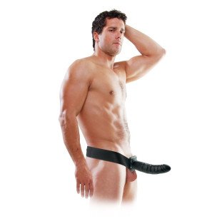 FETISH FANTASY SERIES czarna wydrążona uprząż 19 cm – zdjęcie 1