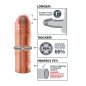 FANTASY X-TENSIONS Mega 1 penisverlenging van 25 mm – foto 3