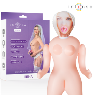Irina opblaaspop met drie openingen en realistische 3D-borsten – foto 1