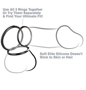 Fantasy C-Ringz Silicone Penis Ring Set, 3,2 cm – image 2