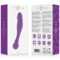 Dildo silikonowe 18 cm Rick Dual, liliowe – zdjęcie 6