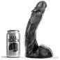 Gode réaliste 23 cm All Black pour le bien-être intime – photo 1