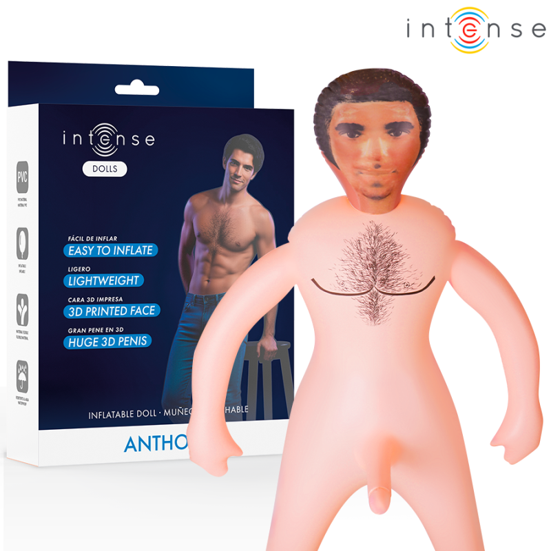 Anthony aufblasbare Puppe mit 3D-Penis aus flexiblem PVC – Bild 1