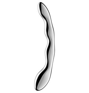 Satisfyer Cosmic Crest 2 double-ended stainless steel dildo – image 1
