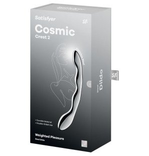 Satisfyer Cosmic Crest 2 roestvrijstalen dildo met dubbele kant – foto 5