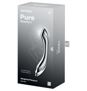 Satisfyer Pure Gravity 2 Stainless Steel Double-Ended Dildo – image 5