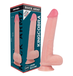 Premium Kingcobra-Dildo aus Flüssigsilikon 24 cm – Bild 1