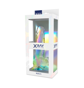 Przezroczyste realistyczne dildo 18,5 cm, średnica 3,8 cm – zdjęcie 2