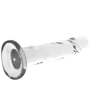 Przezroczyste dildo 18 cm do intymnej pielęgnacji – zdjęcie 3