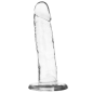 Przezroczyste dildo 18 cm do intymnej pielęgnacji – zdjęcie 4