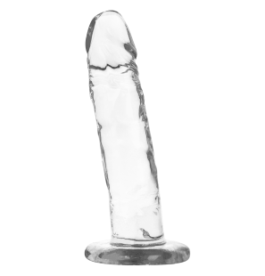 Przezroczyste dildo 18 cm do intymnej pielęgnacji – zdjęcie 5