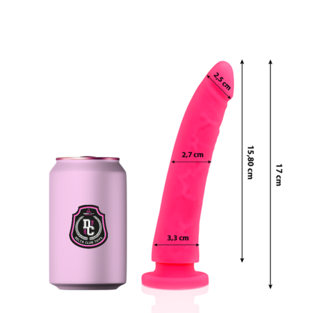 Dildo aus medizinischem Silikon, 17 cm, rosa von DELTACLUB – Bild 1