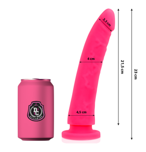 Różowe silikonowe dildo o długości 23 cm i średnicy 4,5 cm – zdjęcie 1