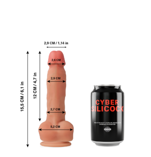 Realistic Silicone Dildo 15,5 cm with 2,9 cm Diameter – image 2