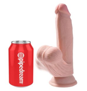 Realistische dildo met bewegende ballen 15,2 cm – King Cock – foto 2