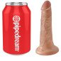 Realistyczne dildo 12 cm o smaku karmelu | KING COCK – zdjęcie 5