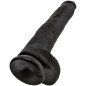 Realistic Dildo with Testicles, 30,5 cm, Black – image 5