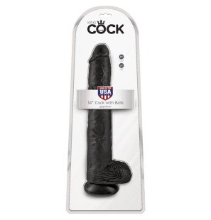 Realistic Dildo with Testicles, 30,5 cm, Black – image 6