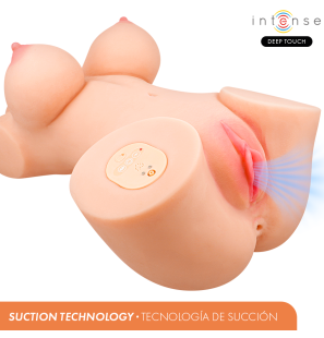 Intense Deep Touch Vero – torso z pochwą, ssaniem i wibracjami – zdjęcie 2
