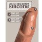Realistischer Silikondildo 20,3 cm in Karamell – KING COCK Elite – Bild 4