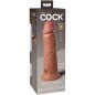 Realistischer Silikondildo 20,3 cm in Karamell – KING COCK Elite – Bild 6