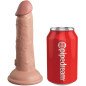 Realistische siliconen dildo met vibratie 15,2 cm – King Cock Elite – foto 1