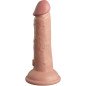 Realistyczny silikonowy dildo z wibracjami 15,2 cm – King Cock Elite – zdjęcie 4