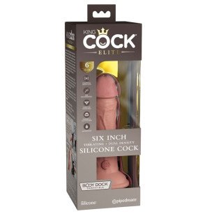 Realistic Silicone Vibrating Dildo 15,2 cm – King Cock Elite – image 6