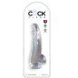 Gode transparent avec testicules de 15,2 cm – photo 2