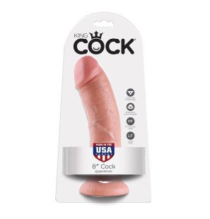Realistische dildo met natuurlijke penisvorm 20,3 cm – KING COCK – foto 2