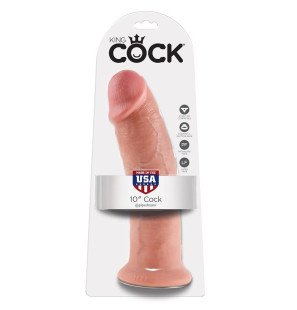 KING COCK dildo 25,4 cm o naturalnym wyglądzie – zdjęcie 2