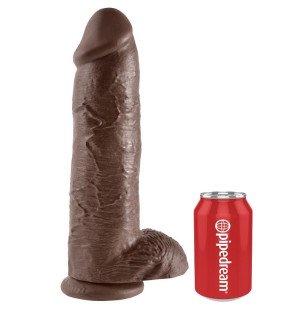 Realistic Brown Dildo, 30,48 cm – image 4