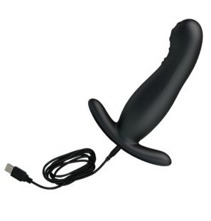 Czarny akumulatorowy masażer prostaty MR PLAY, 127 mm – zdjęcie 3
