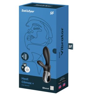 Satisfyer Heat Climax+ – sterowany aplikacją czarny wibrator analny – zdjęcie 4