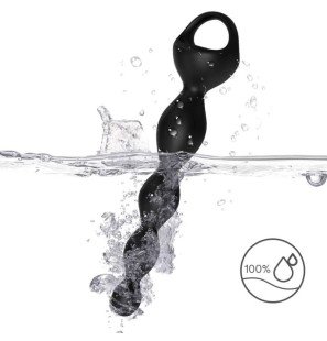 Schwarzer Analplug mit Fingerling-Vibrator Armony 44 mm – Bild 2