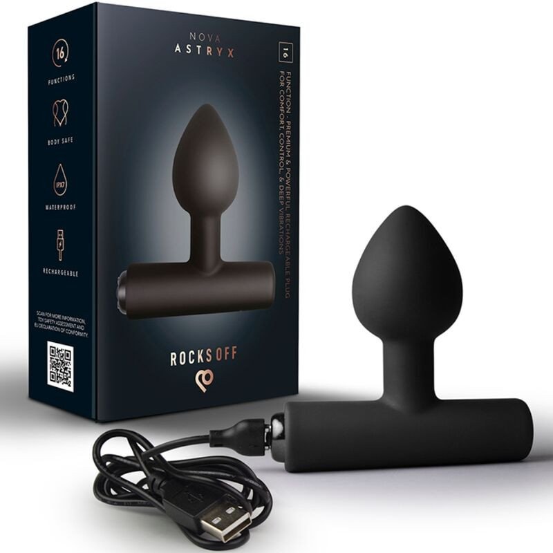 ROCKS-OFF mini rechargeable wand with 16 functions – image 1